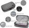 Pencil Case Dual Zipper Pencil Pouch Pen Box, School Supplies for Boys Adults, Grey